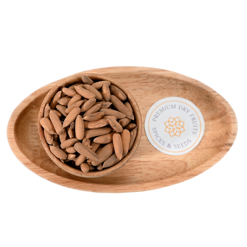 Exotic Pine nuts with shells are not just a tasty snack but also pack a nutritional punch