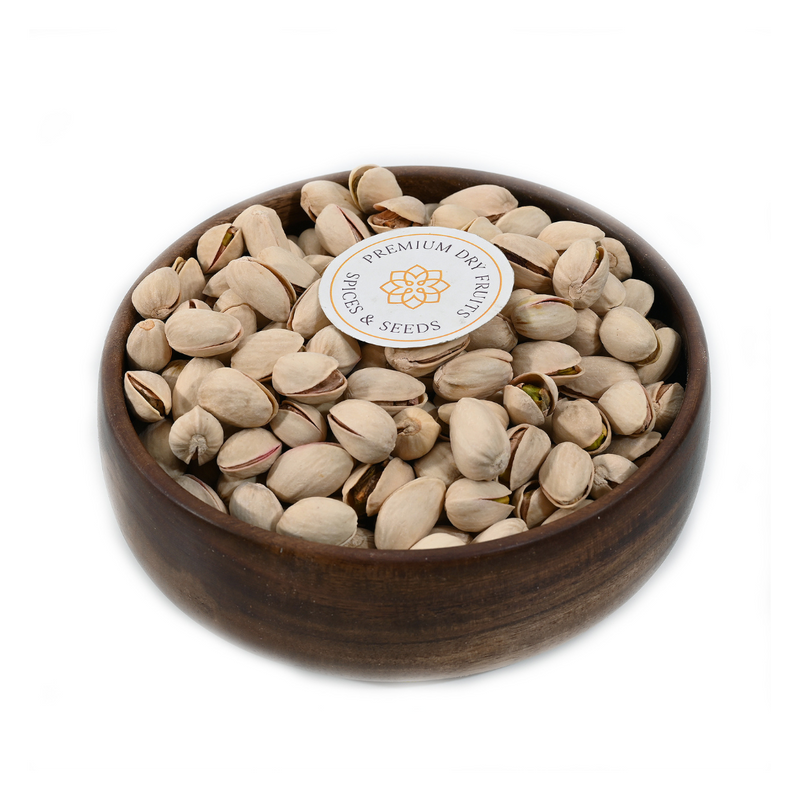 Fresh pistachio nuts with shell, rich in protein & fiber