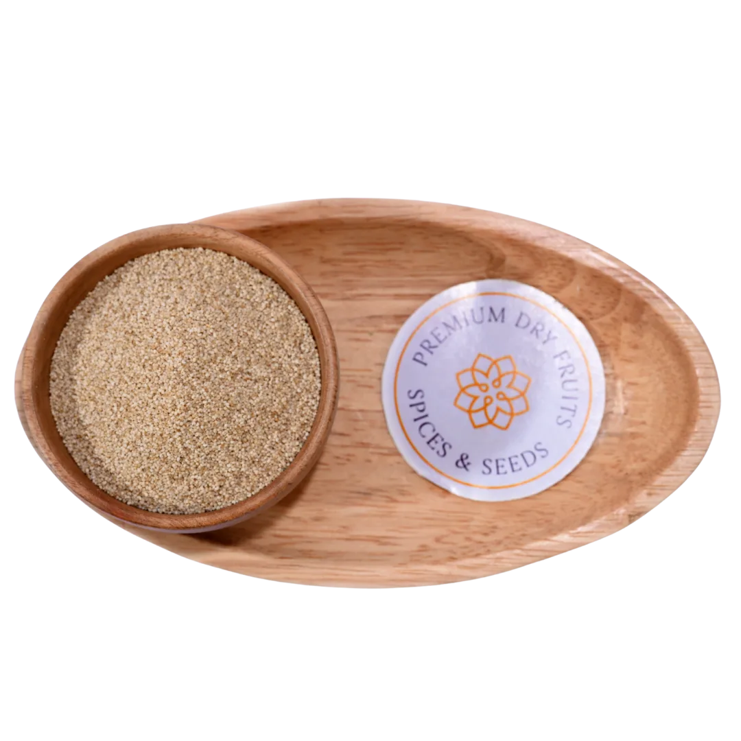 Poppy Seeds or Khus Khus offer a nutty flavor used in sweets, curries, and bakery items.