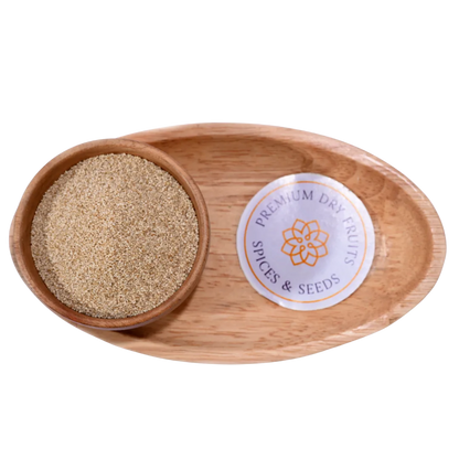 Poppy Seeds or Khus Khus offer a nutty flavor used in sweets, curries, and bakery items.