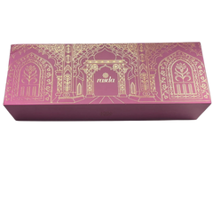 Elegant Rashmika tin featuring assorted premium dry fruits, perfect for gifting during festivals and special occasions.