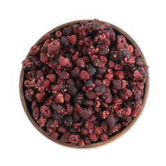 Bright red raspberries dried arranged beautifully, emphasizing their rich flavor and textured appearance