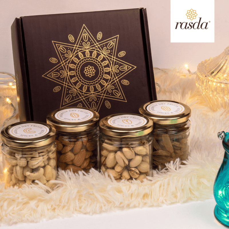Reva dry fruits gift box is a testament to the timeless appeal of classic indulgence.