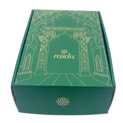 Elegant Rashmika tin featuring assorted premium dry fruits, perfect for gifting during festivals and special occasions.