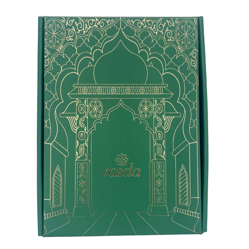 Luxurious Ridhima gift box featuring elegant designer tins filled with premium dry fruits, ideal for festive and corporate gifting.