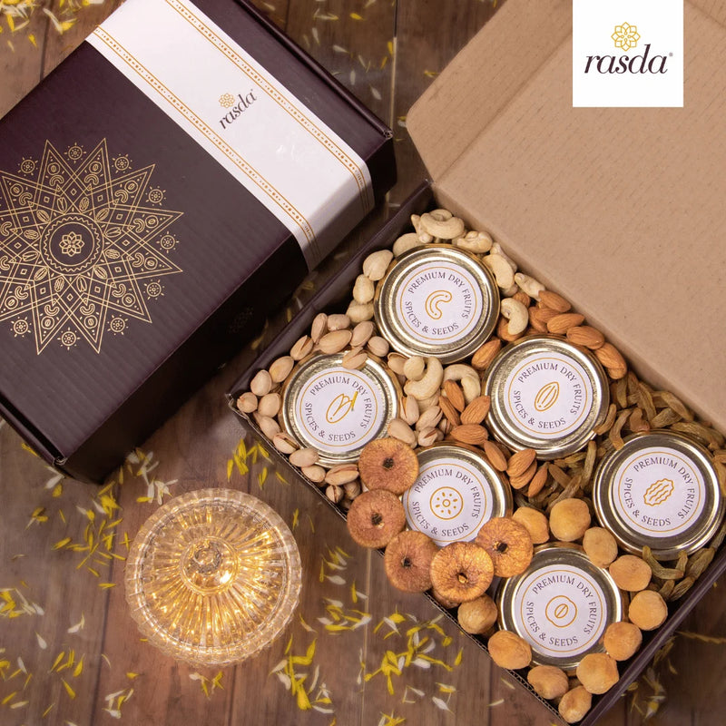Ruchi Premium Gift Box – Assorted Dry Fruits and Nuts for Elegant Festive Gifting