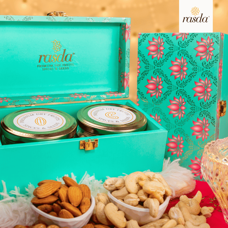 Rucira gift box for any loved ones. Celebrate the festival of joy by gifting healthy, immunity-boosting, delicious dry fruits