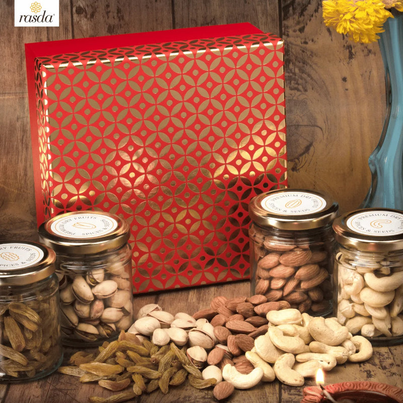 Rucya Dry Fruits Gift Box – Premium Assorted Nuts and Dry Fruits for Festive Gifting