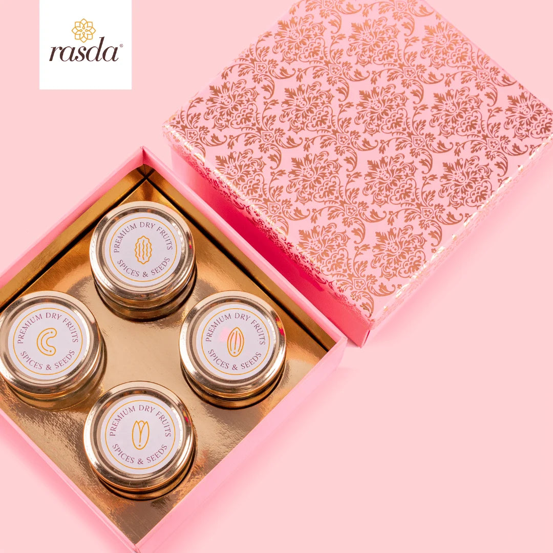 Luxury Rucya Dry Fruits Gift Box – Elegant Gift Pack with Handpicked Healthy Dry Fruits