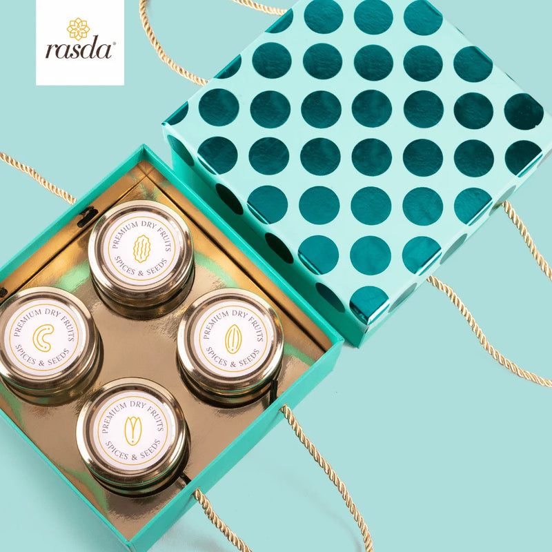 Assorted Rucya Dry Fruits Gift Box with Handle – Beautifully Packed Healthy Gift Option