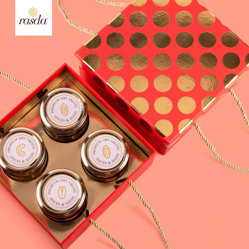 Rucya Gift Box with Handle – Stylish Packaging with Premium Quality Dry Fruits