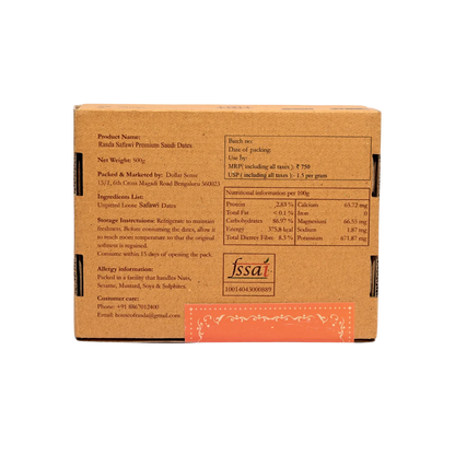 Saudi Arabia Premium Safawi Dates gift box rich in nutrients natural energy-packed dry fruit