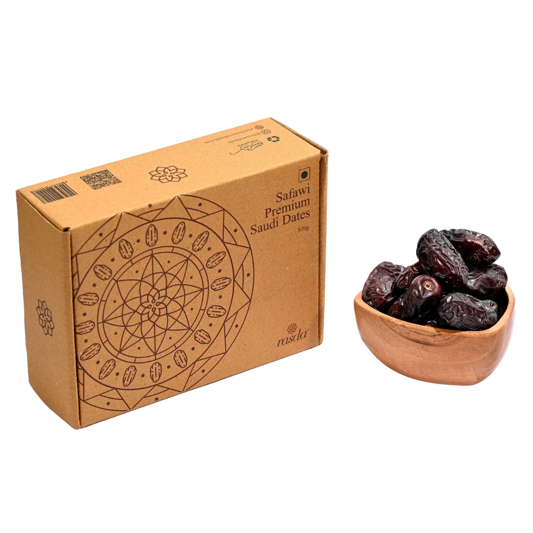 Safawi Dates from Saudi Arabia Premium quality box rich dark dates healthy energy snack