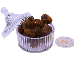 A bowl of Brown Shiny Sukkari Rutab Dates