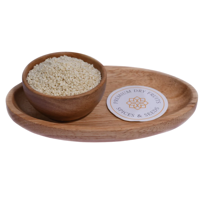 Premium Nylon White Sesame Seeds Til Polished Shiny Seeds for Sweets and Snacks