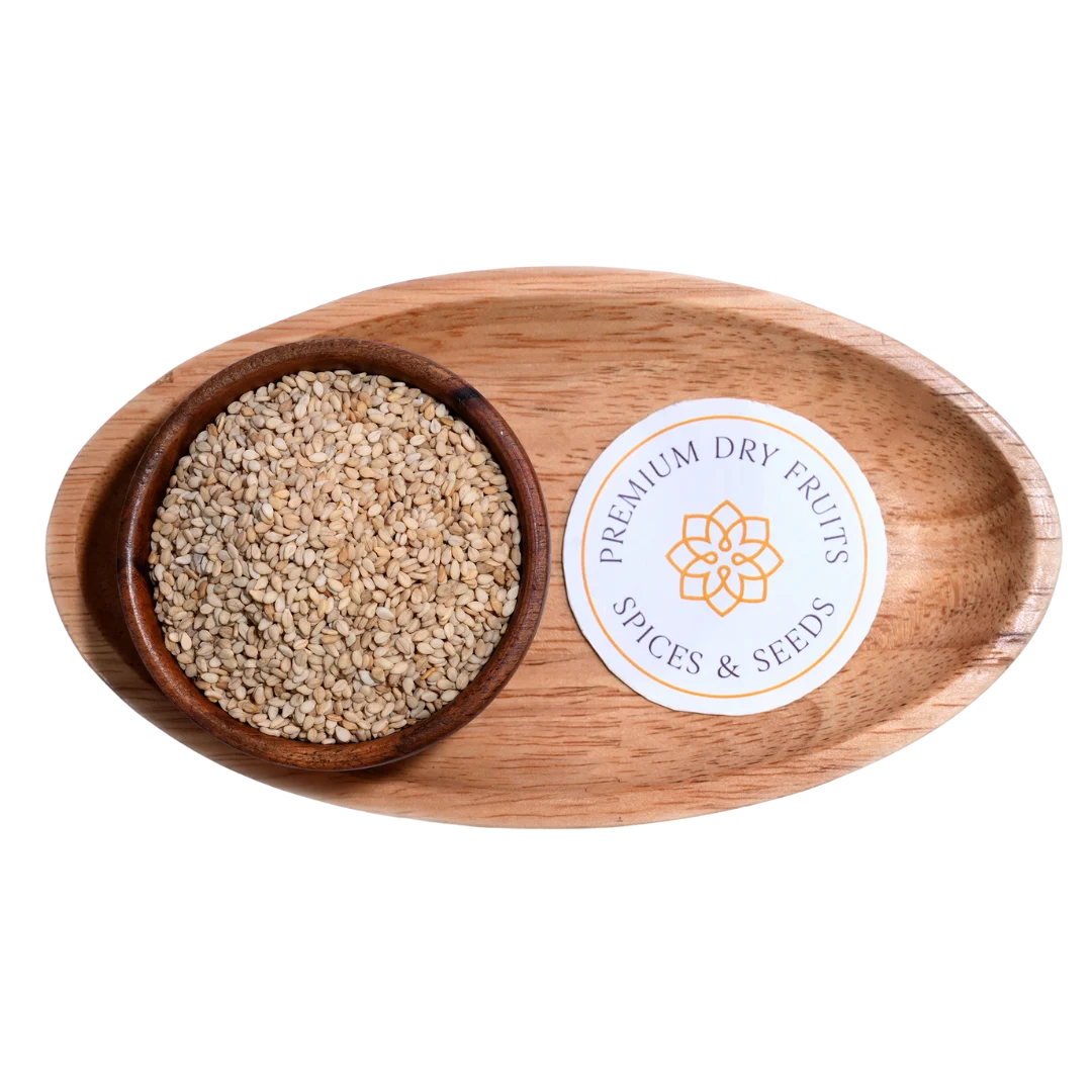 Organic Safed Til Pure White Sesame Seeds Healthy Superfood for Cooking and Snacks