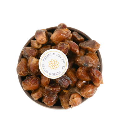 Premium Zahedi Dates in Wooden Bowl Seedless Jumbo Khajoor Rich in Fiber and Iron