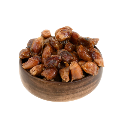 Jumbo Zahedi Dates Seedless Premium Quality in Wooden Bowl Natural Sweet Dry Fruit