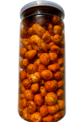 Fox Nuts Fiery Peri Peri Spiced and roasted foxnuts together make a fusion snack that is immensely healthy and uniquely tasty. 