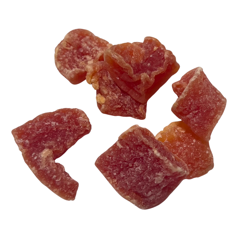 Dried papaya Cubes is a tropical fruit with a unique and exotic sweet taste. It is naturally rich in dietary fiber, antioxidants, and beta-carotene.