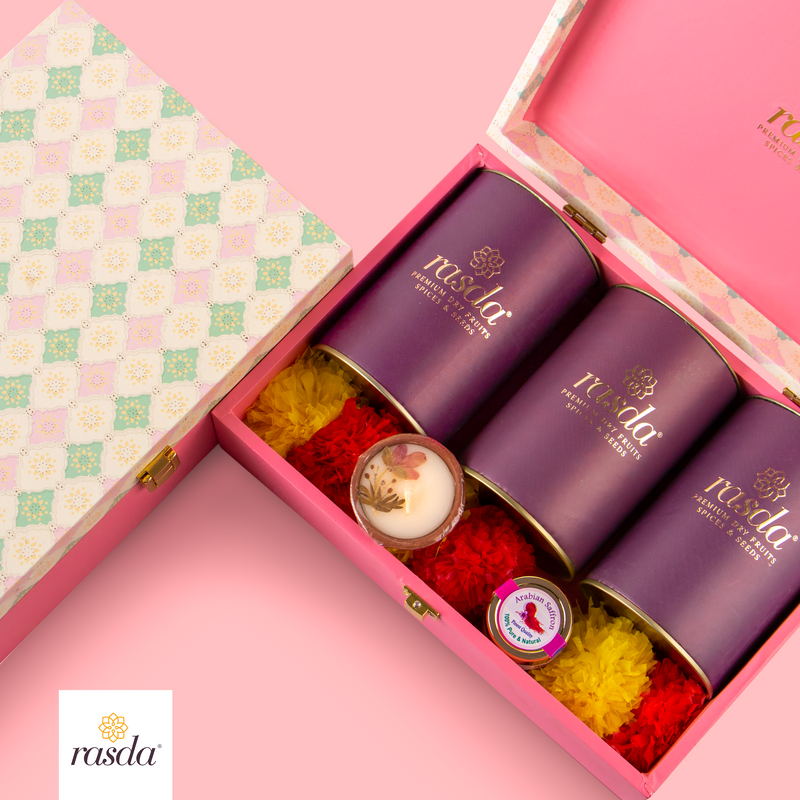 Festivals, anniversaries or corporate gifting, Raksa gift box is the perfect gift.