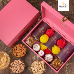 For the upcoming festive season gift your employees, guests, relatives rabhasa gift box in unique designs. 