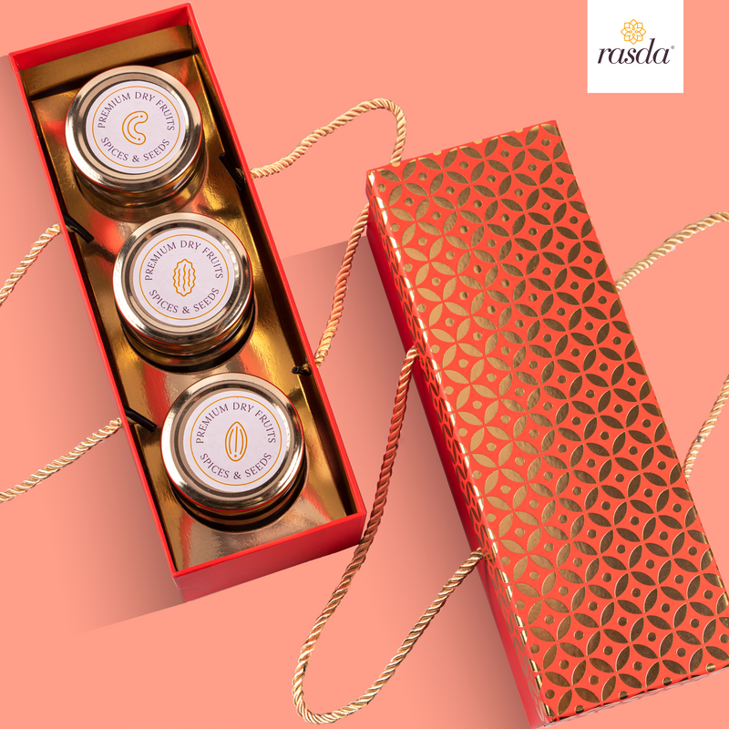 Rajastha dry fruits gift box with handle are the perfect choice. Meticulously packaged and competitively priced