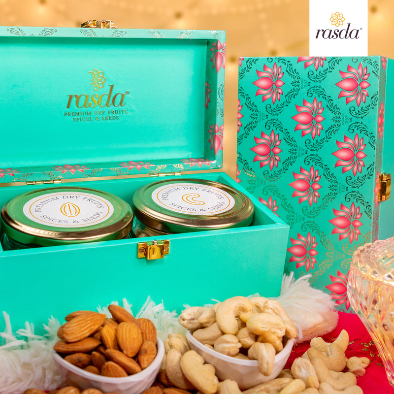 Rucira gift box for any loved ones. Celebrate the festival of joy by gifting healthy, immunity-boosting, delicious dry fruits