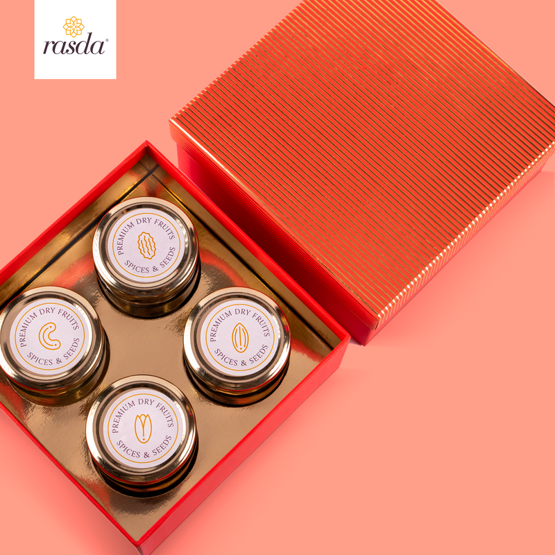 Rucya dry fruits gift box encapsulates the essence of the festival.